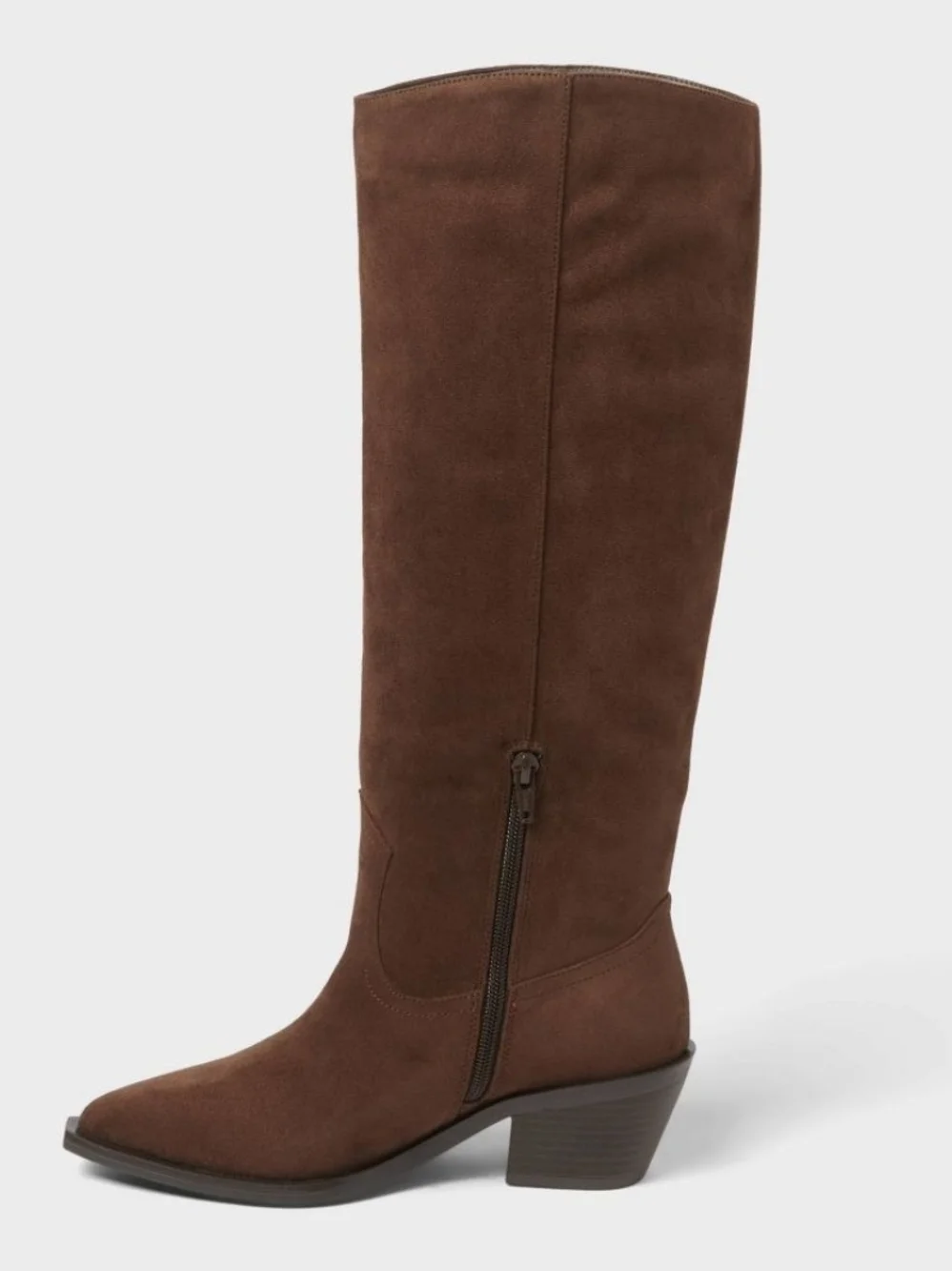 Tall Brown Suede Fringe Women's Western Boot With Memory Insole Universal Threat